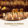 12.5M Christmas Lights Solar Icicle String Light Warm White