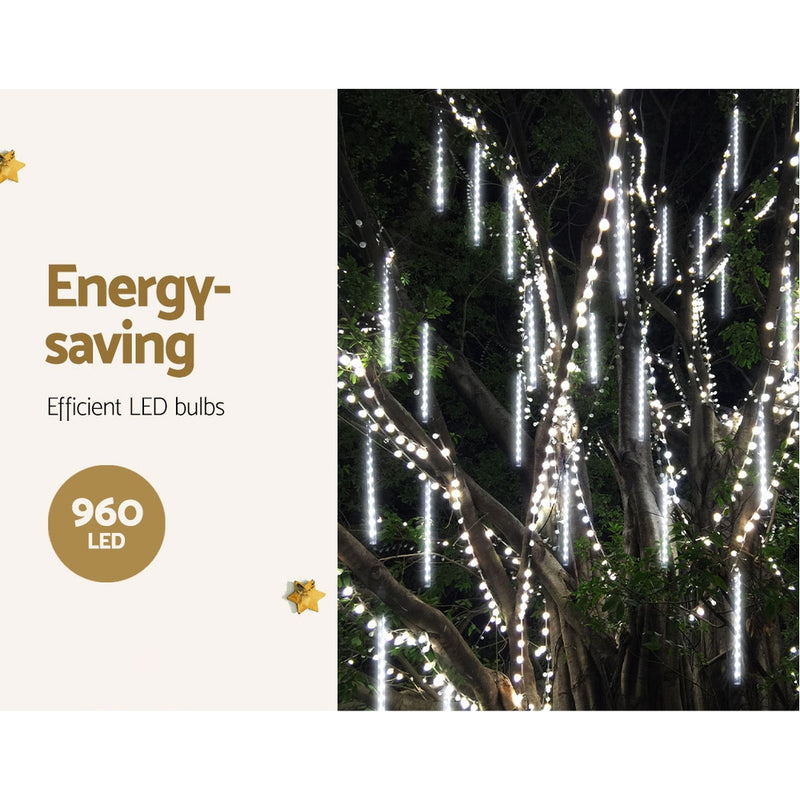 Christmas Lights Icicle Light 960 LED Falling Metor