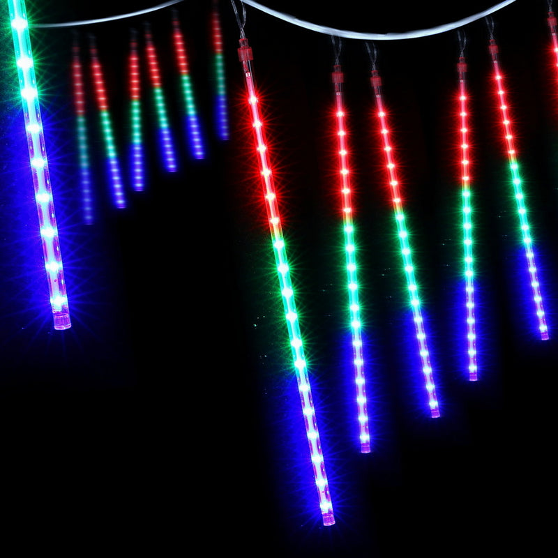 7m Christmas Shower Lights – 288 LED Icicle Falling Meteor Effect