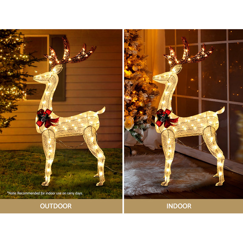 1.5M Christmas Lights Reindeer 100 LED