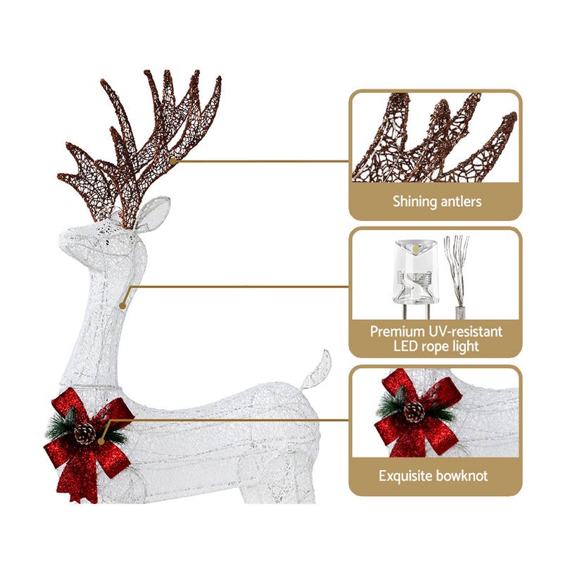 1.5M Christmas Lights Reindeer 100 LED