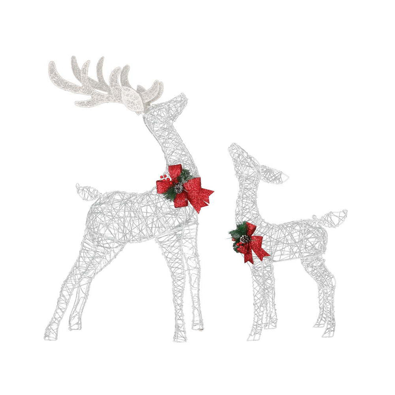 2 PCS Christmas Lights 170 LED Fairy Light Reindeers