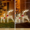 2 PCS Christmas Lights 170 LED Fairy Light Reindeers