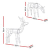 2 PCS Christmas Reindeers 200 LED