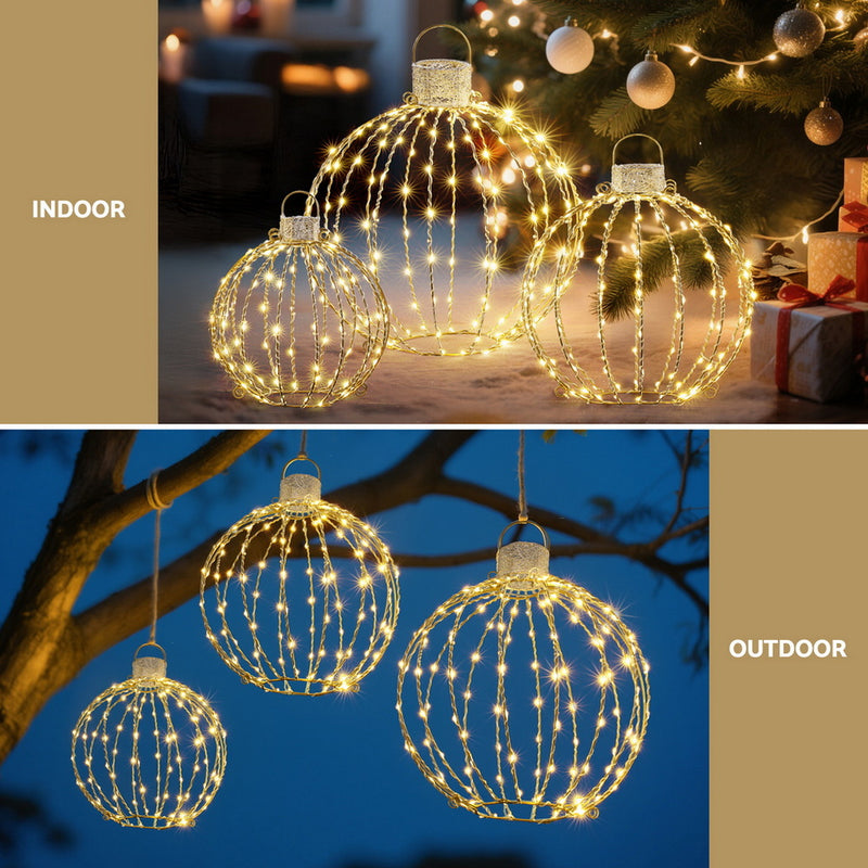 Christmas Lights 320 LED Fairy Light 3pcs Ball Set