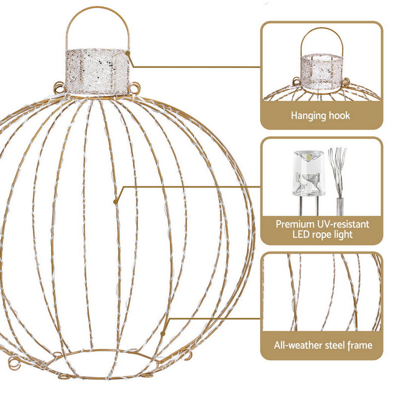 Christmas Lights 320 LED Fairy Light 3pcs Ball Set