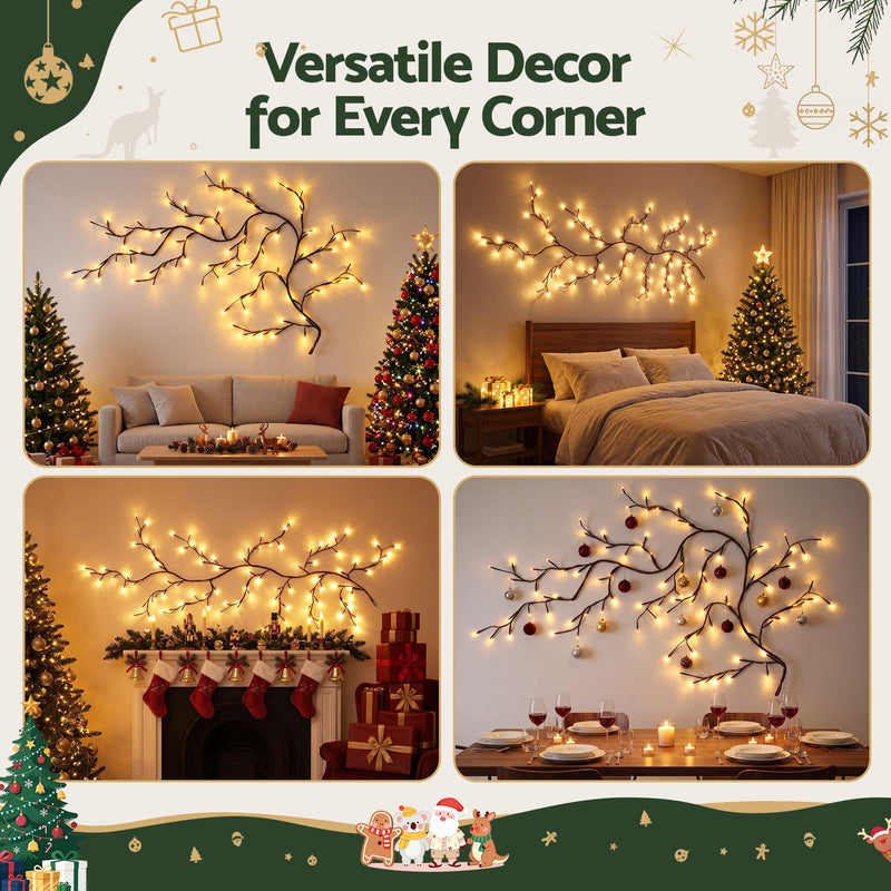 1.8m Willow Vine LED Fairy Lights – Warm White