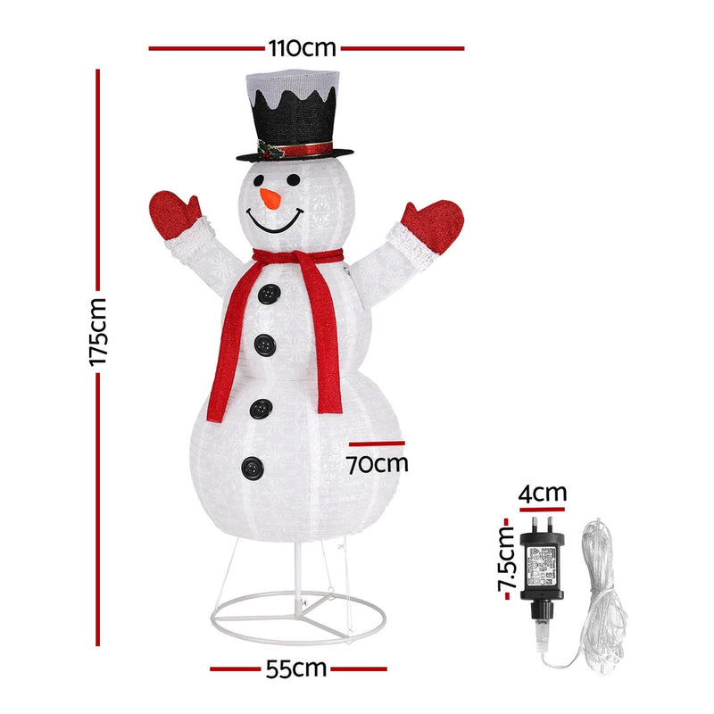 1.7M Christmas Lights 200 LED Fairy Light Snowman