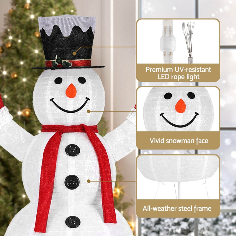 1.7M Christmas Lights 200 LED Fairy Light Snowman