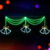 1.8M Christmas Lights 288 LED Bell Motif Light