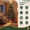 Jingle Jollys 3.4M Santa Ladder Christmas Lights 328 LED Warm White