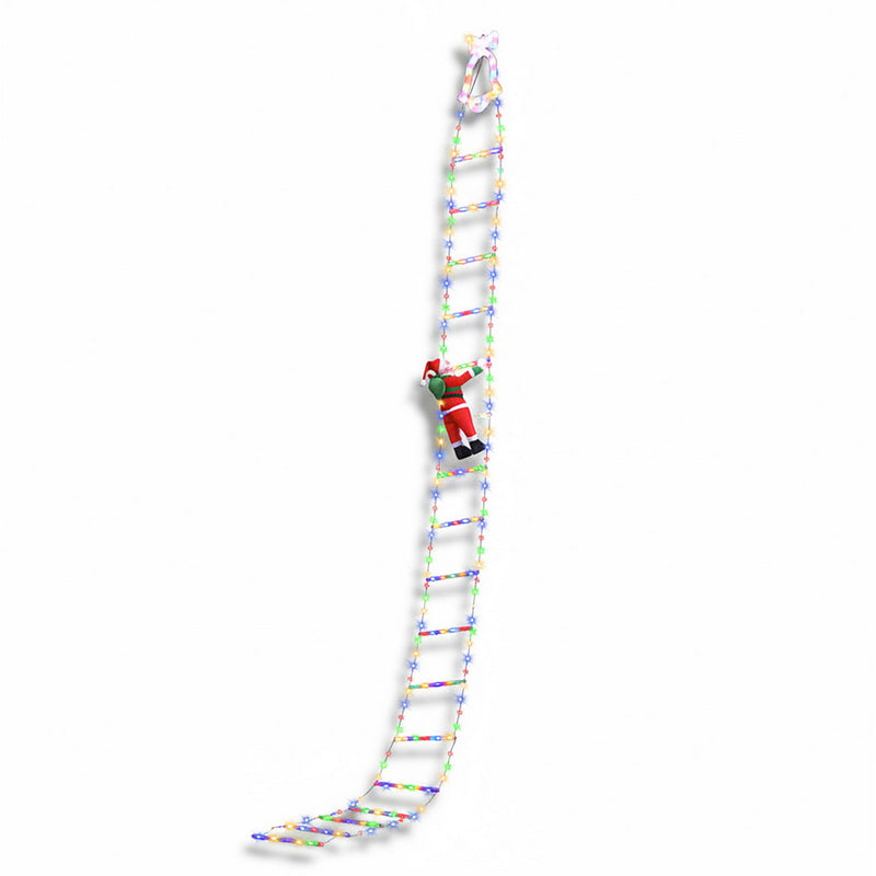 3.5M Christmas Ladder Lights – 300 LED with Santa Claus