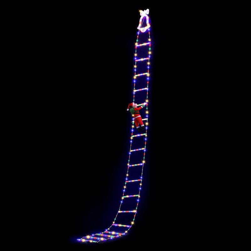3.5M Christmas Ladder Lights – 300 LED with Santa Claus