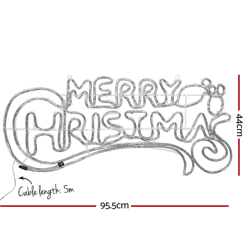 96cm Merry Christmas LED Light Motif 288 LEDs