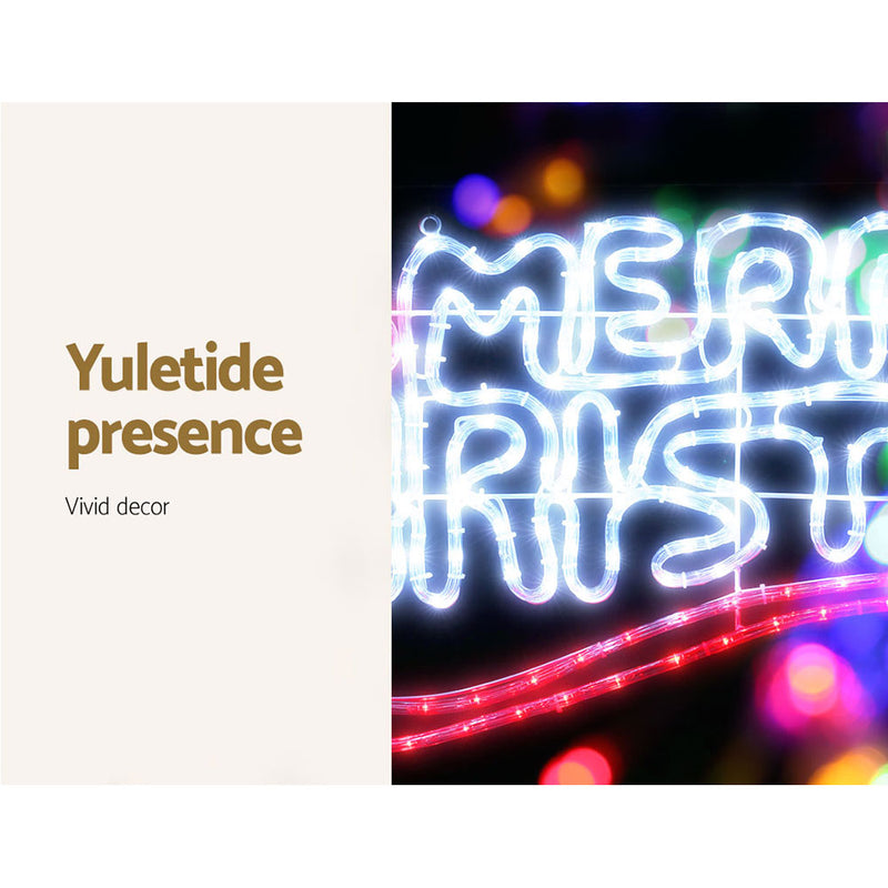 96cm Merry Christmas LED Light Motif 288 LEDs