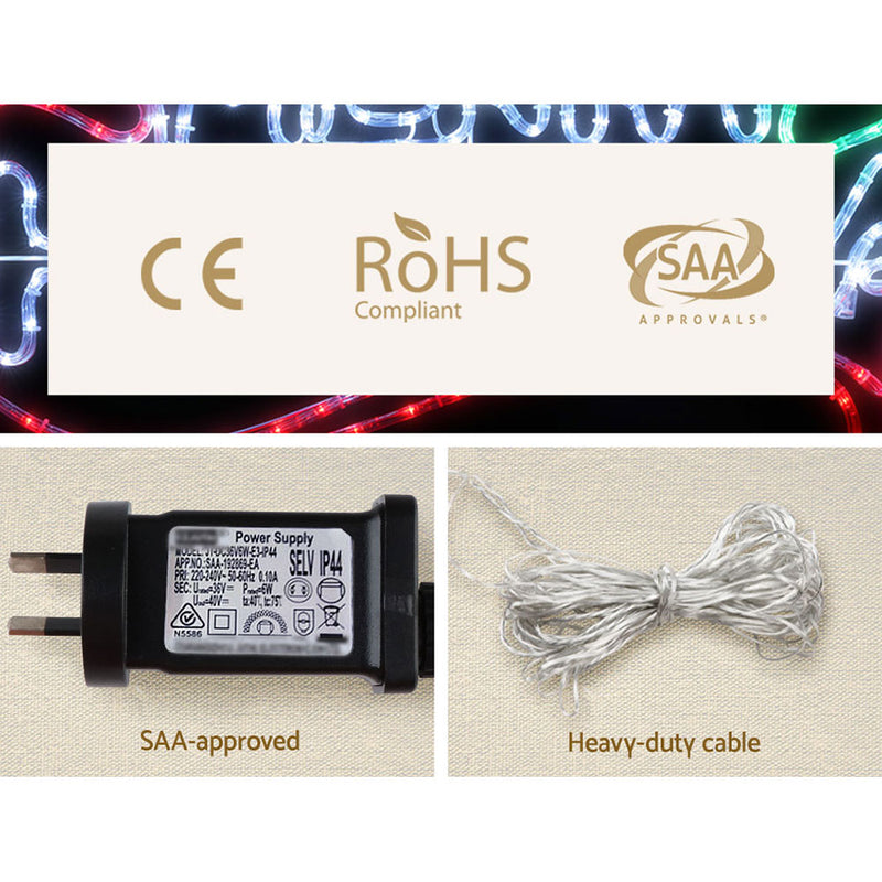 96cm Merry Christmas LED Light Motif 288 LEDs