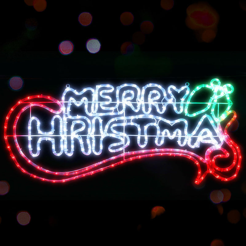 96cm Merry Christmas LED Light Motif 288 LEDs