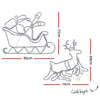 Christmas Lights Reindeer Sleigh 806 LED