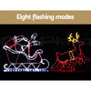 Christmas Lights Reindeer Sleigh 806 LED