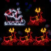Santa Sleigh & Reindeer Christmas Lights 806 Multi-Colour LEDs