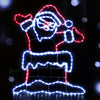 1M Christmas Lights 248 LED Santa Motif