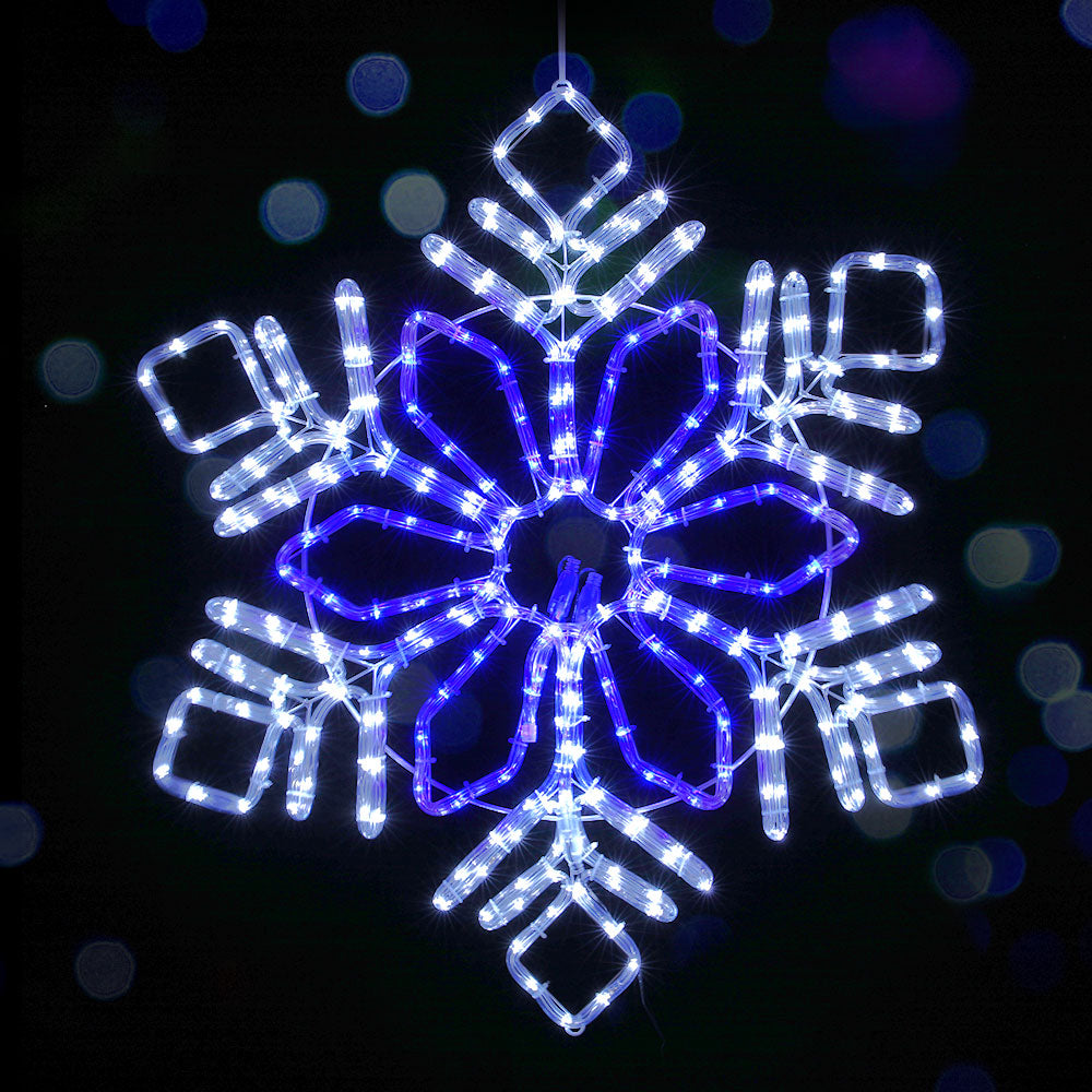 82cm LED Snowflake Motif Lights 304 Multi-Colour LEDs