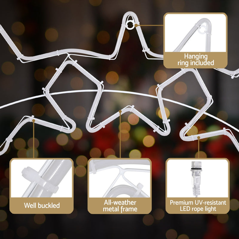 1.25M Christmas Lights Motif 560 LED Rope Light Outdoor