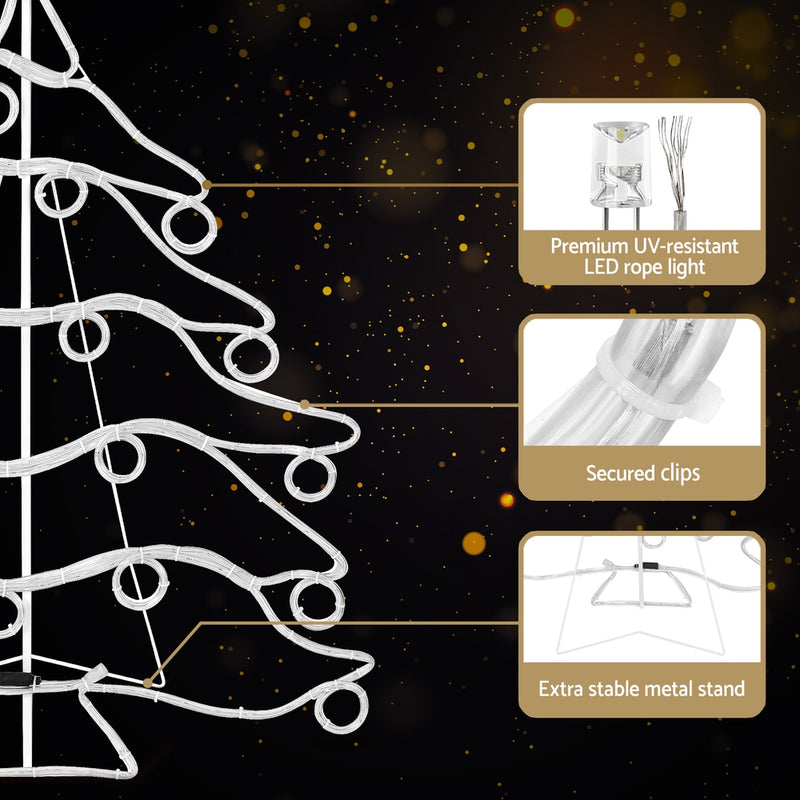 1.18M Christmas Lights Motif 288 LED Rope Light Outdoor