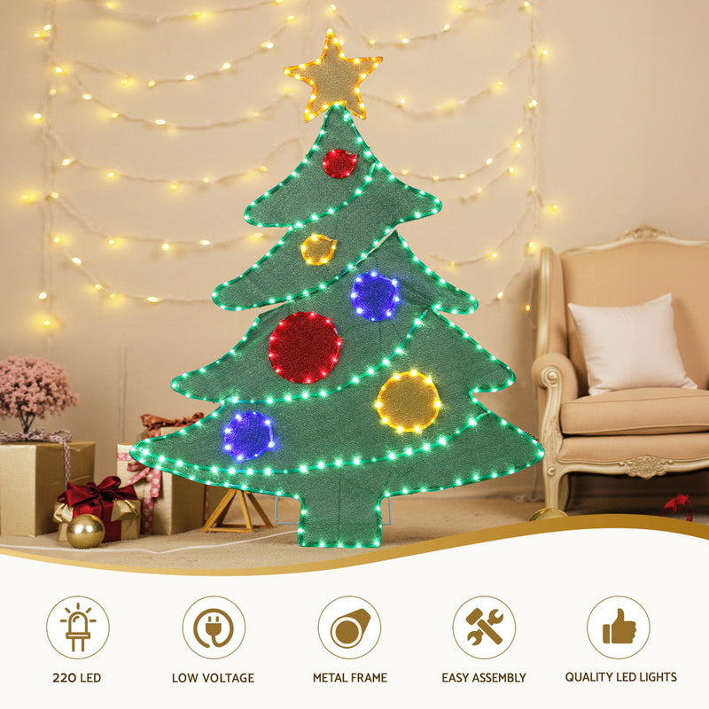 Christmas Lights 150cm Motif 220 LED Rope Light Outdoor