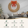 0.6M Christmas Lights 160 LED Motif Solar Wreath
