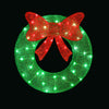 0.6M Christmas Lights 50 LED Motif Solar Wreath