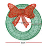 0.6M Christmas Lights 50 LED Motif Solar Wreath
