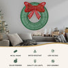0.6M Christmas Lights 50 LED Motif Solar Wreath