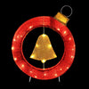 Christmas Lights 60cm Motif 30 LED Bell Wreath