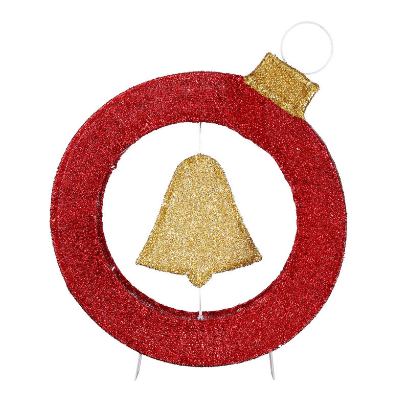 Christmas Lights 60cm Motif 30 LED Bell Wreath