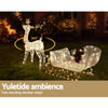 215 LED Christmas Lights Reindeer Sleigh Decorations