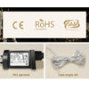 215 LED Christmas Lights Reindeer Sleigh Decorations