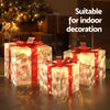 3 Piece Christmas Gift Box LED Lights 70 LED Set