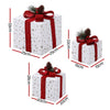 3-Piece Lighted Christmas Gift Box Decorations