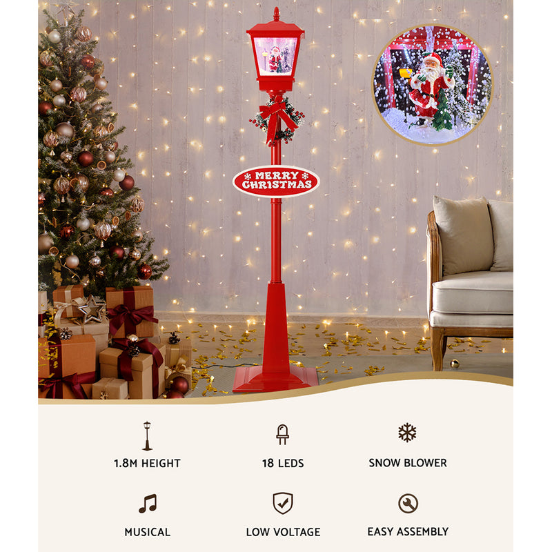 1.8M Christmas Lights Post Lamp LED Outdoor