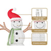 Christmas Lights Snowman 80 LED