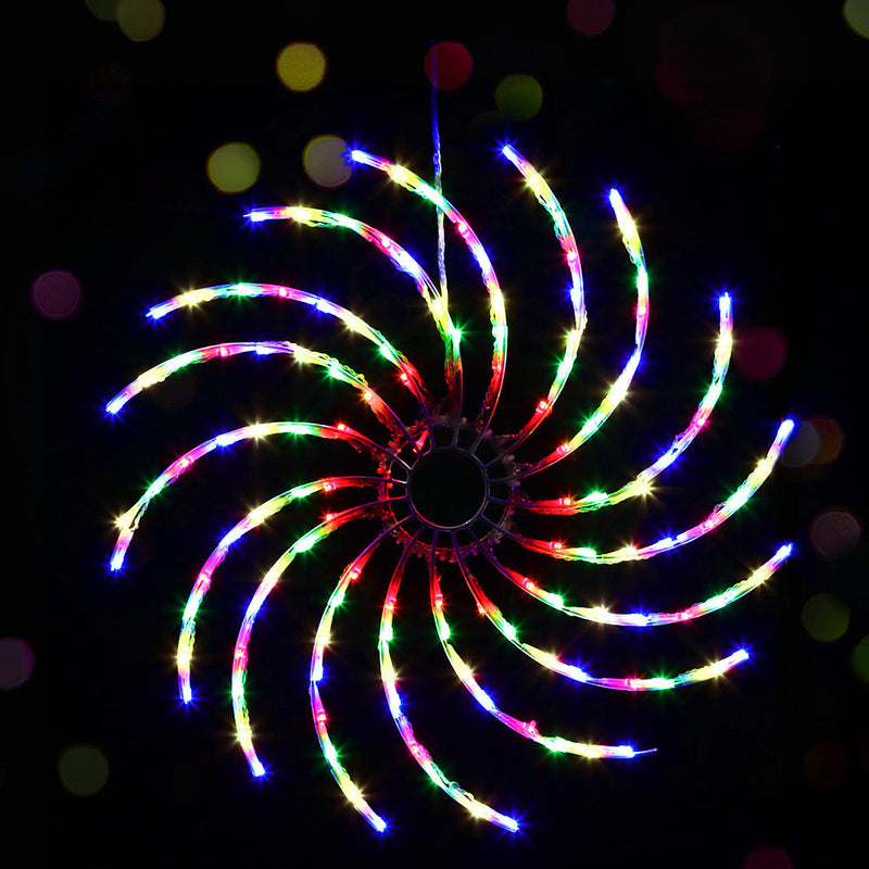0.5M Christmas Lights 128 LED Spin Motif Light