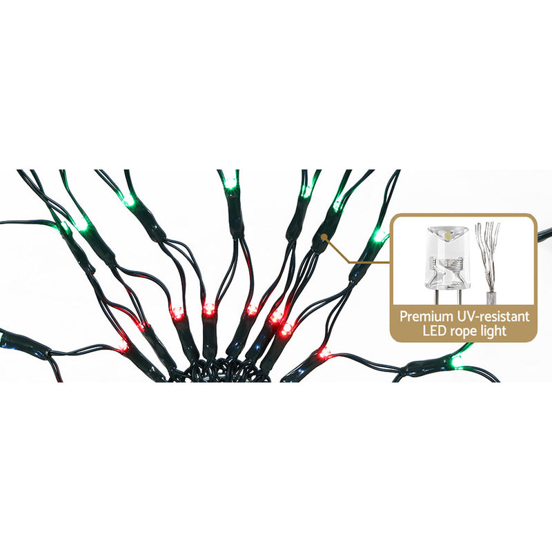 1.3M Christmas Lights 130 LED Snow Motif Light Decorations