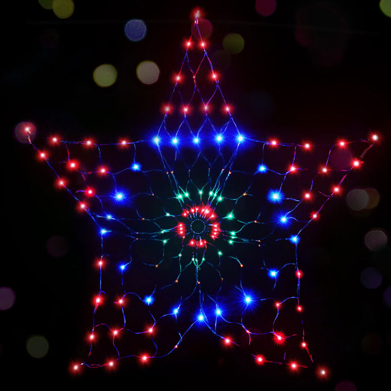 1.3M Christmas Lights 130 LED Snow Motif Light Decorations