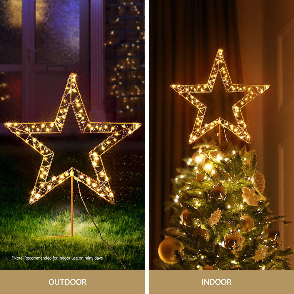 100 LED Christmas Lights Ground Star Garden Décor
