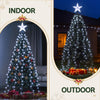 2.5M Christmas Tree Waterfall Fairy Lights with Topper