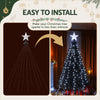 2.5M Christmas Tree Waterfall Fairy Lights with Topper