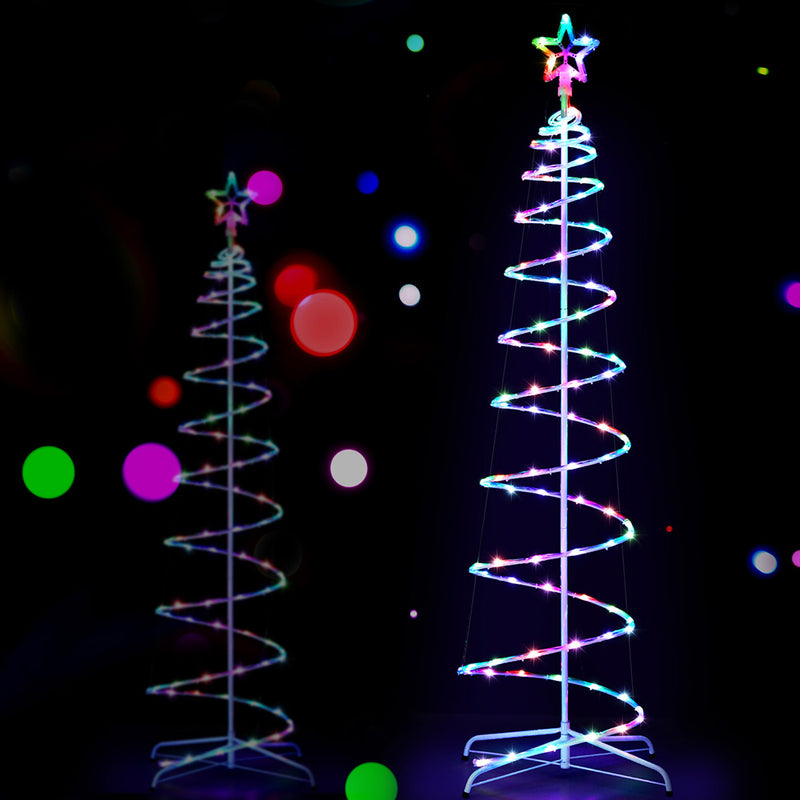 1.8M RGB LED Rope Light Christmas Tree 100 LEDs