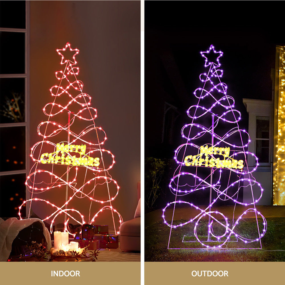 1.7M Christmas Tree 230 LED RGB Motif Lights