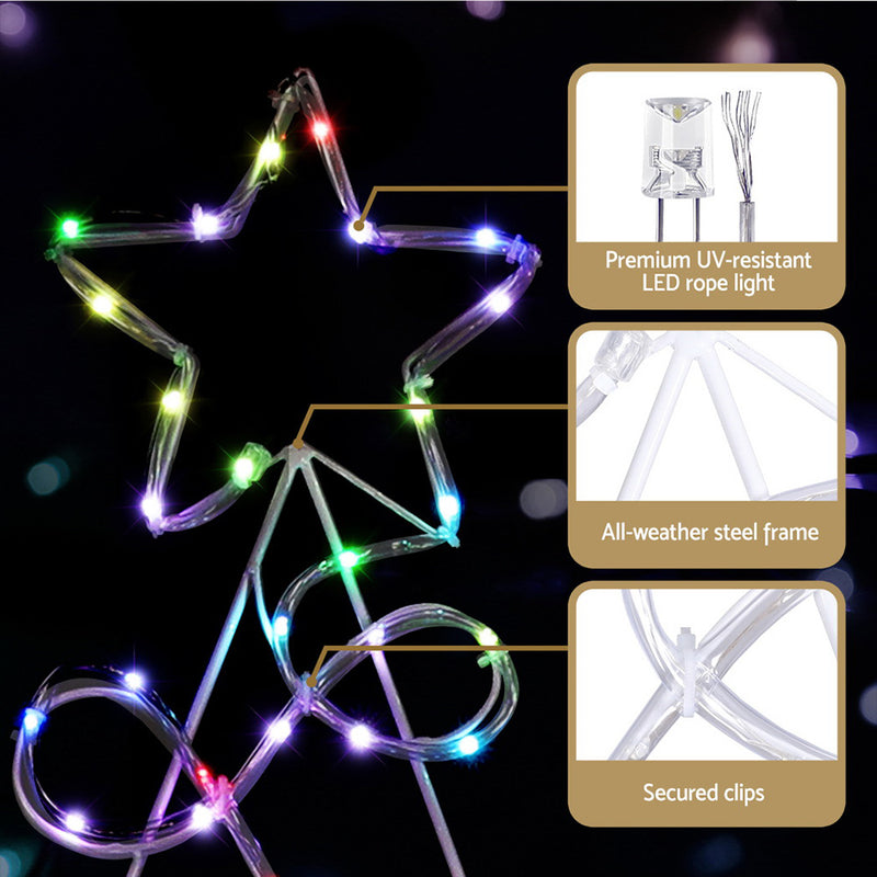 1.7M Christmas Tree 230 LED RGB Motif Lights